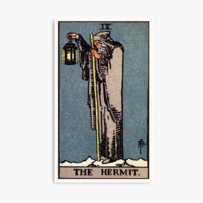 The Hermit Ix Tarot Design Poster