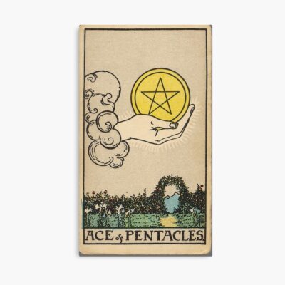 Ace Of Pentacles Minor Arcana Design Poster