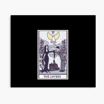The Lovers Addams Family Tarot Design Poster