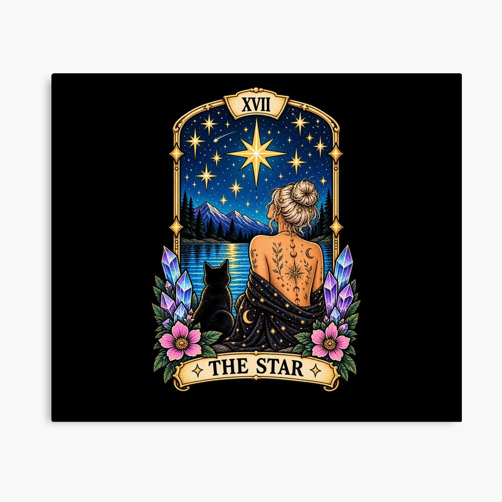The Star Celestial Magic Tarot Design Poster