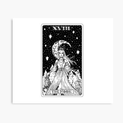 The Moon Classic Tarot Design Poster