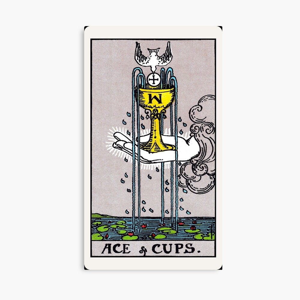 Ace Of Cups Rider Waite Smith Tarot Poster