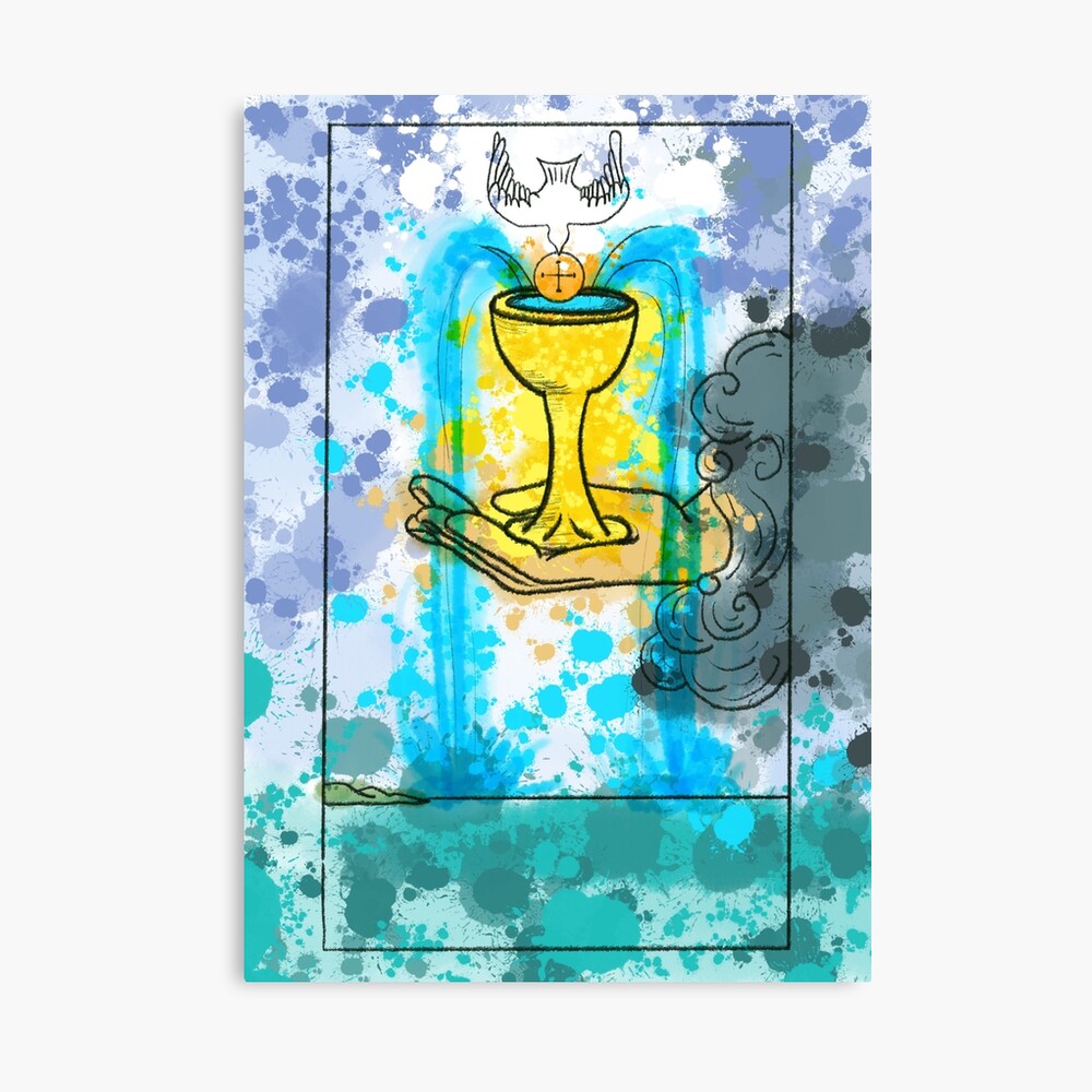 Ace Of Cups Classic Tarot Design Poster