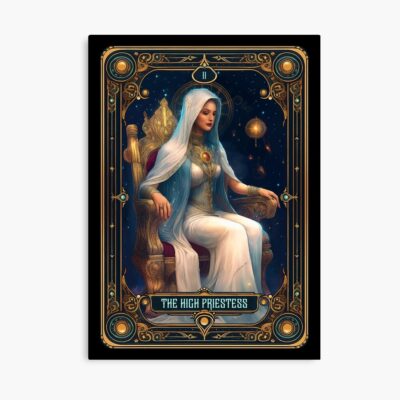 The High Priestess Arcana Tarot Design Poster