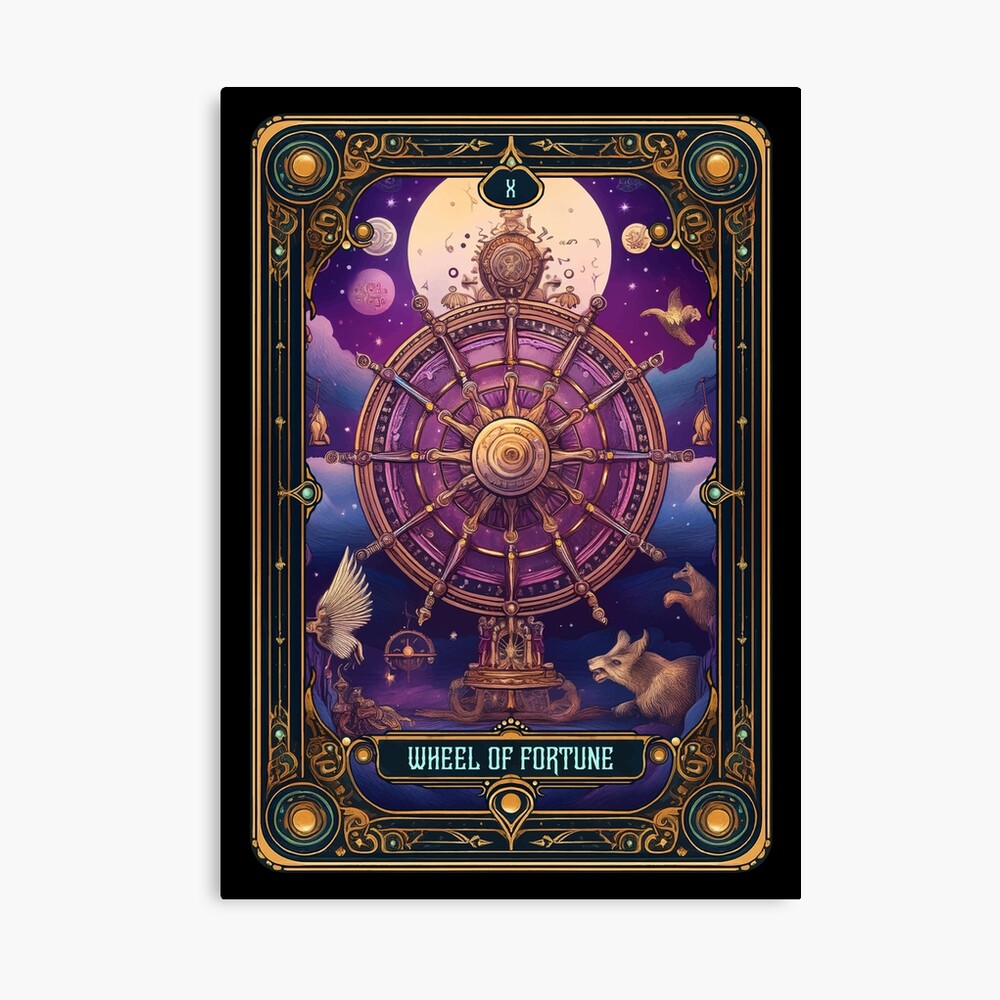 Wheel Of Fortune Classic Tarot Design Poster