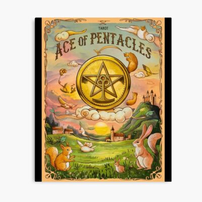 Ace Of Pentacles Tarot Design Poster