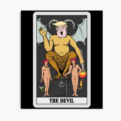 The Devil Trump Tarot Design Poster