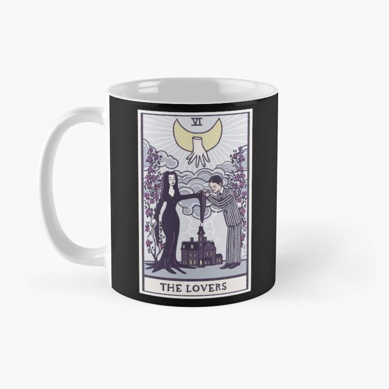The Lovers Addams Family Tarot Design Mug - Image 2