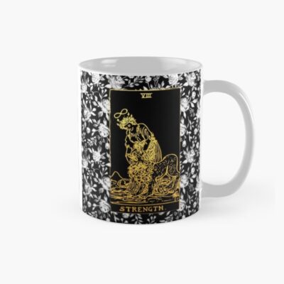 Strength Floral Tarot Print Design Mug