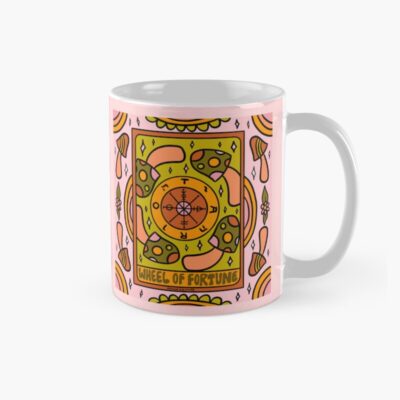 Wheel Of Fortune Mushroom Tarot Design Mug