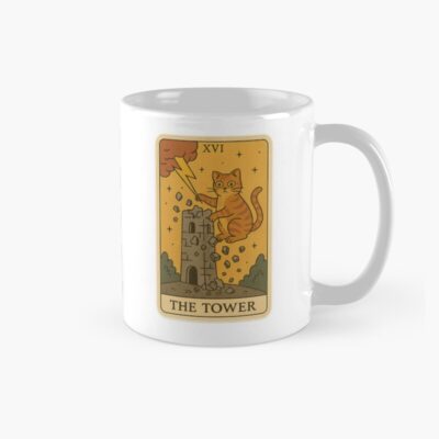 The Tower Cat Tarot Design Mug
