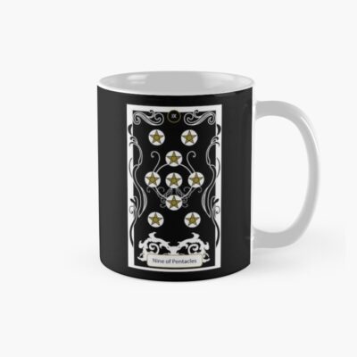 Nine Of Pentacles Classic Tarot Design Mug