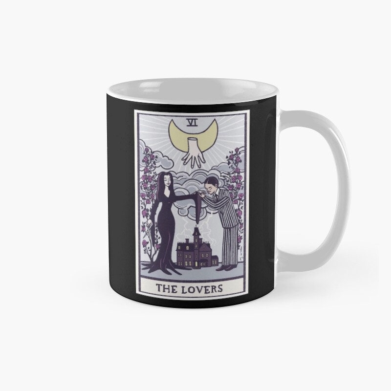 The Lovers Addams Family Tarot Design Mug