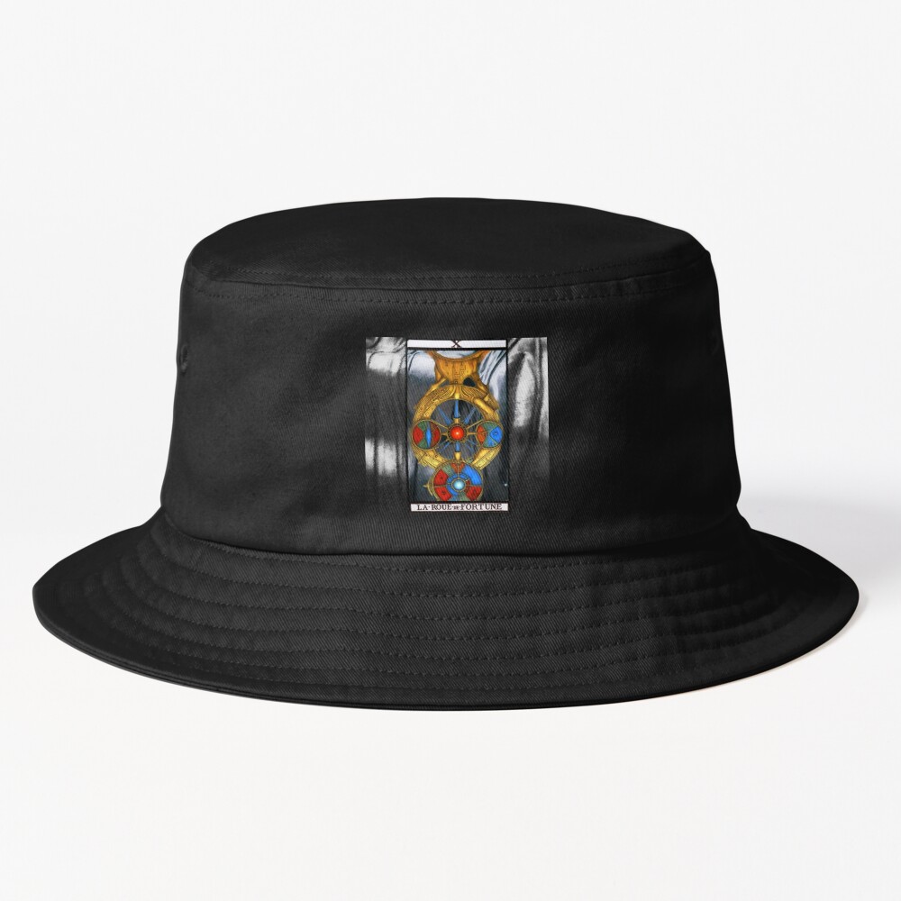 Wheel Of Fortune French Tarot Design Bucket Hat