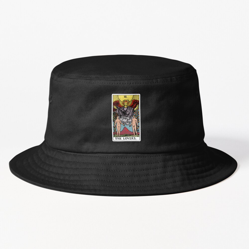 The Lovers Major Arcana Occult Tarot Bucket Hat