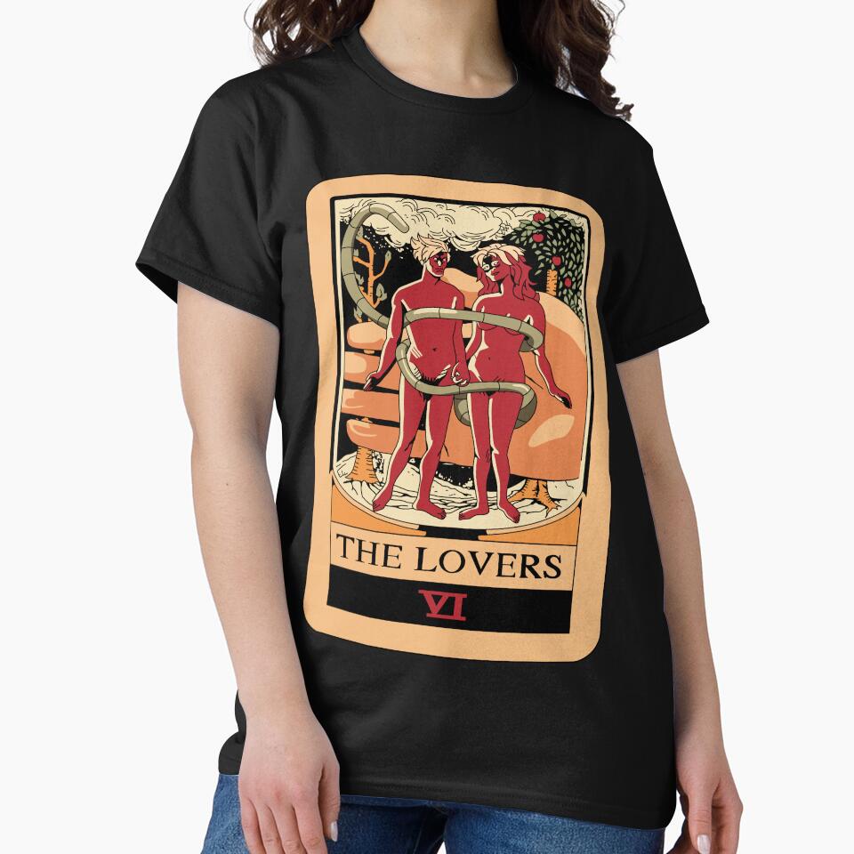 The Lovers Tarot Mystic Design T-shirt - Image 3