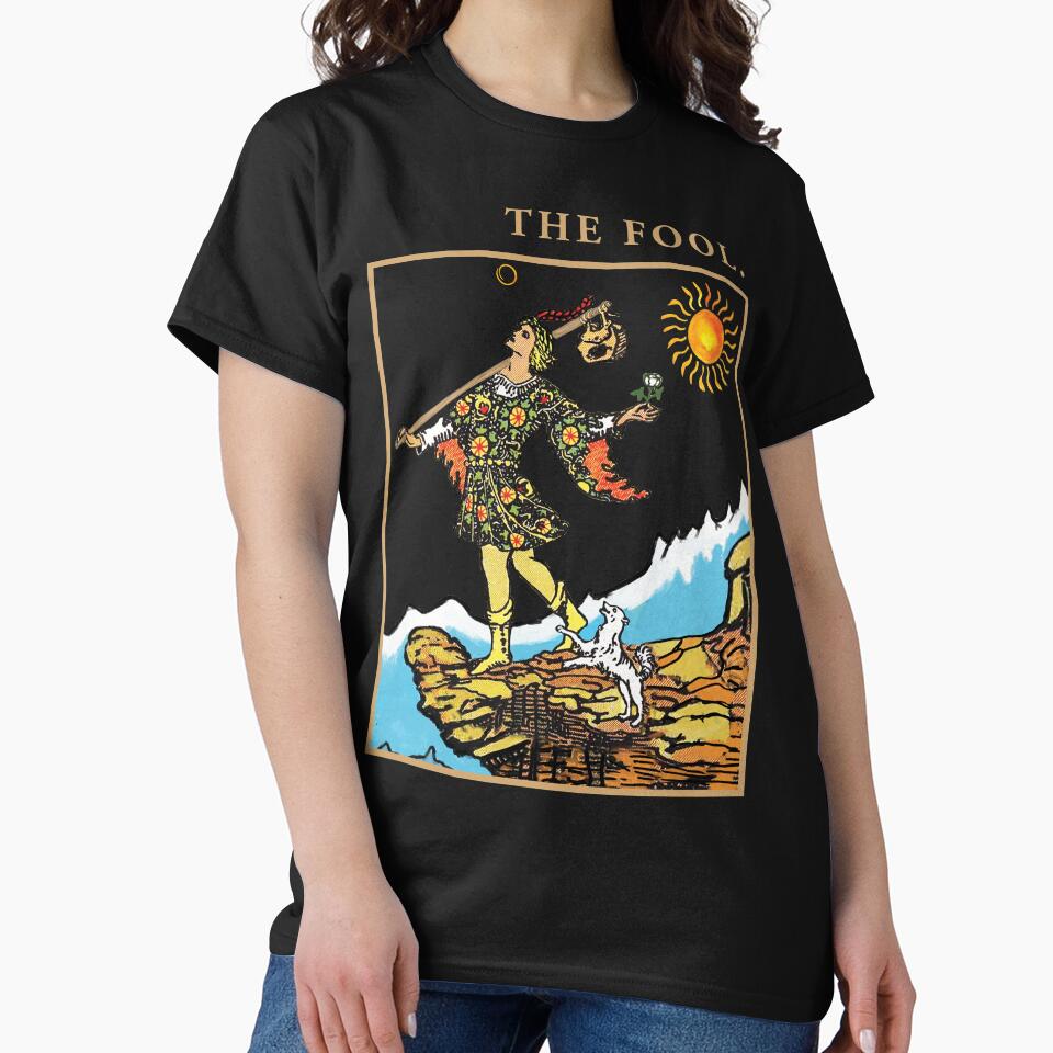 The Fool Tarot Arcana Design T-shirt - Image 3