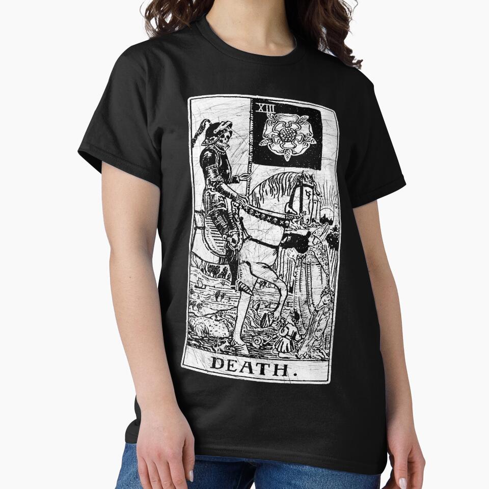Death Major Arcana Occult Tarot Design T-shirt - Image 3