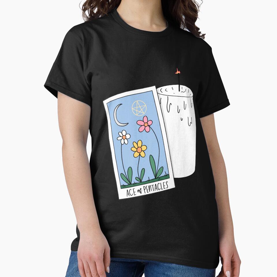 Ace Of Pentacles Mystic Design T-shirt - Image 3