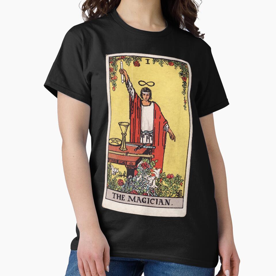 The Magician Tarot Mystic Design T-shirt - Image 3