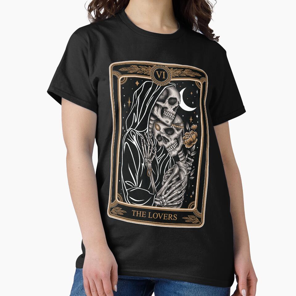 The Lovers Tarot Tattoo Art T-shirt