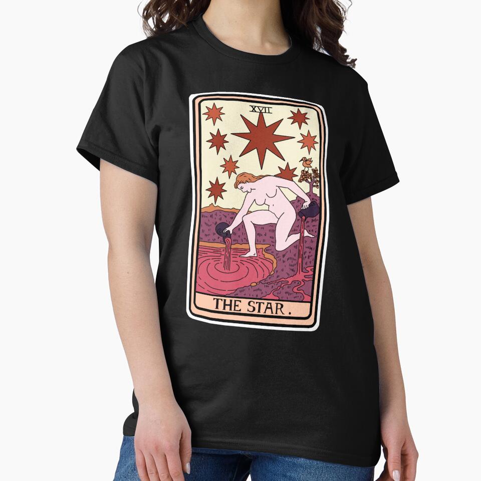 The Star Tarot Cosmic Design T-shirt - Image 2
