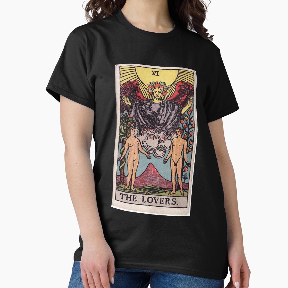 The Lovers Tarot Arcana Design T-shirt