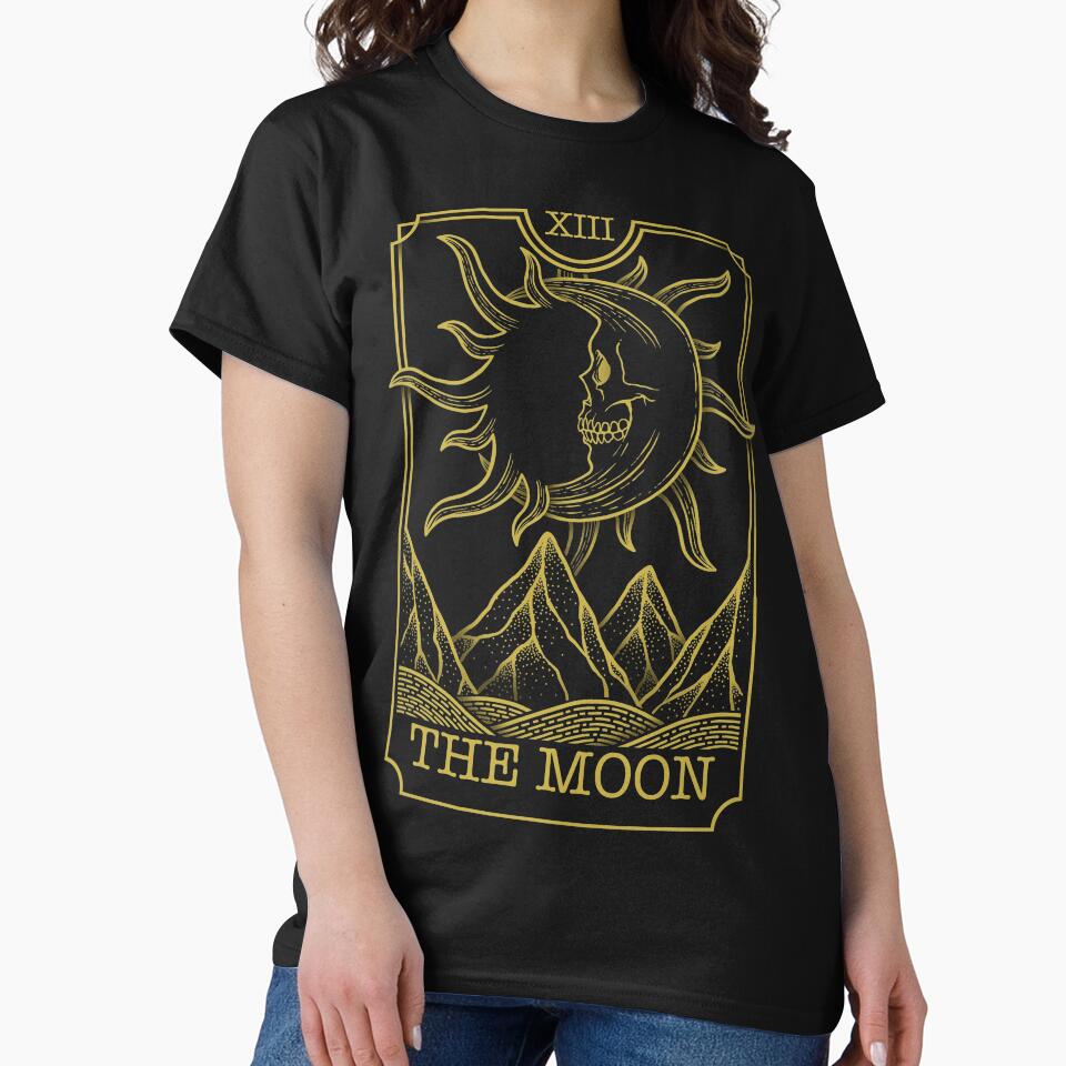 The Moon Tarot Mystic Design T-shirt