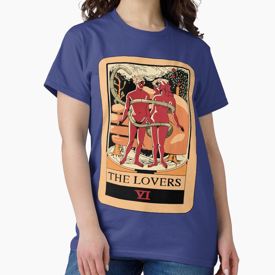 The Lovers Tarot Mystic Design T-shirt