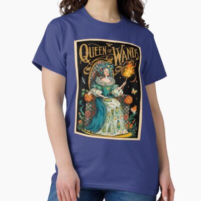 Queen Of Wands Arcana Design T-shirt