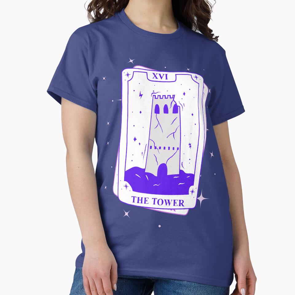 The Tower Tarot Mystic Design T-shirt - Image 4