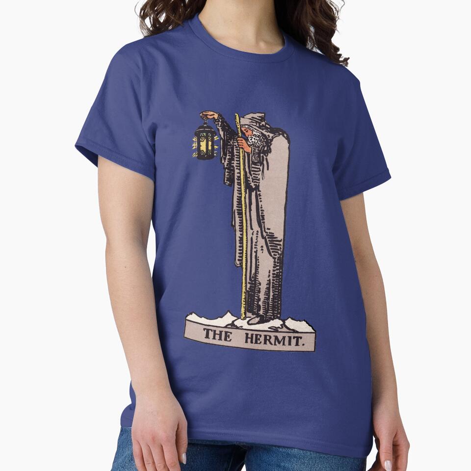 The Hermit Tarot Arcana Design T-shirt - Image 5