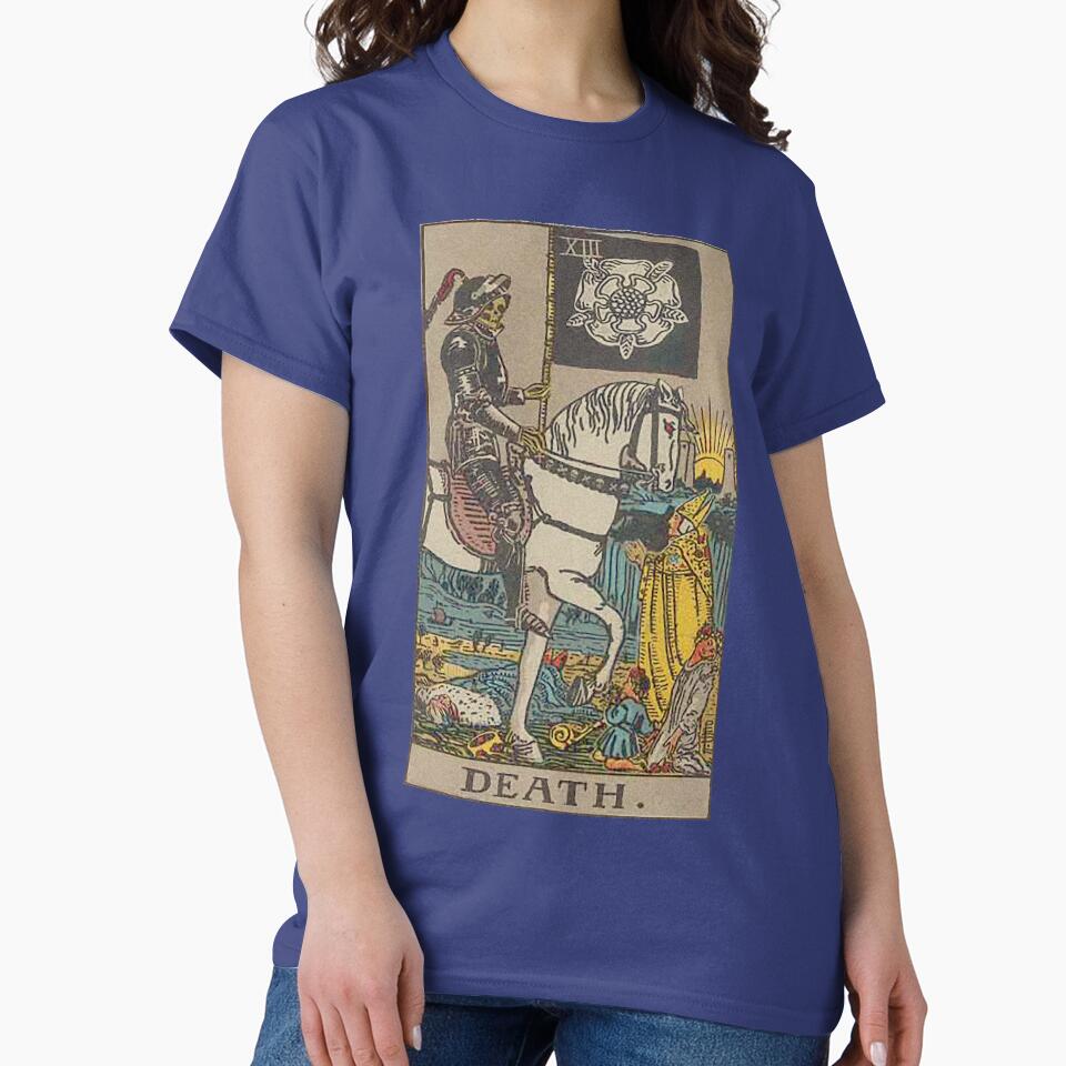 Death Tarot Mystic Arcana Design T-shirt - Image 5