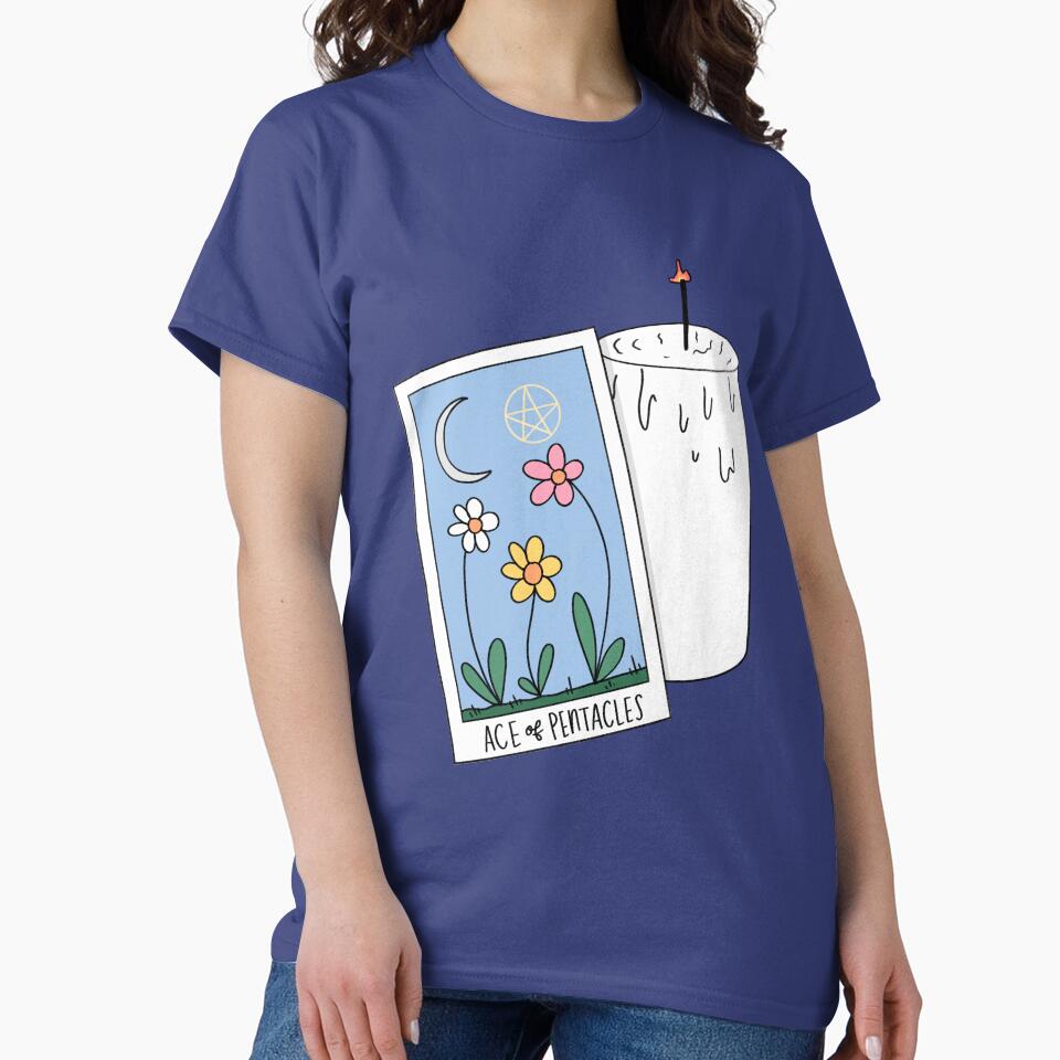 Ace Of Pentacles Mystic Design T-shirt - Image 5
