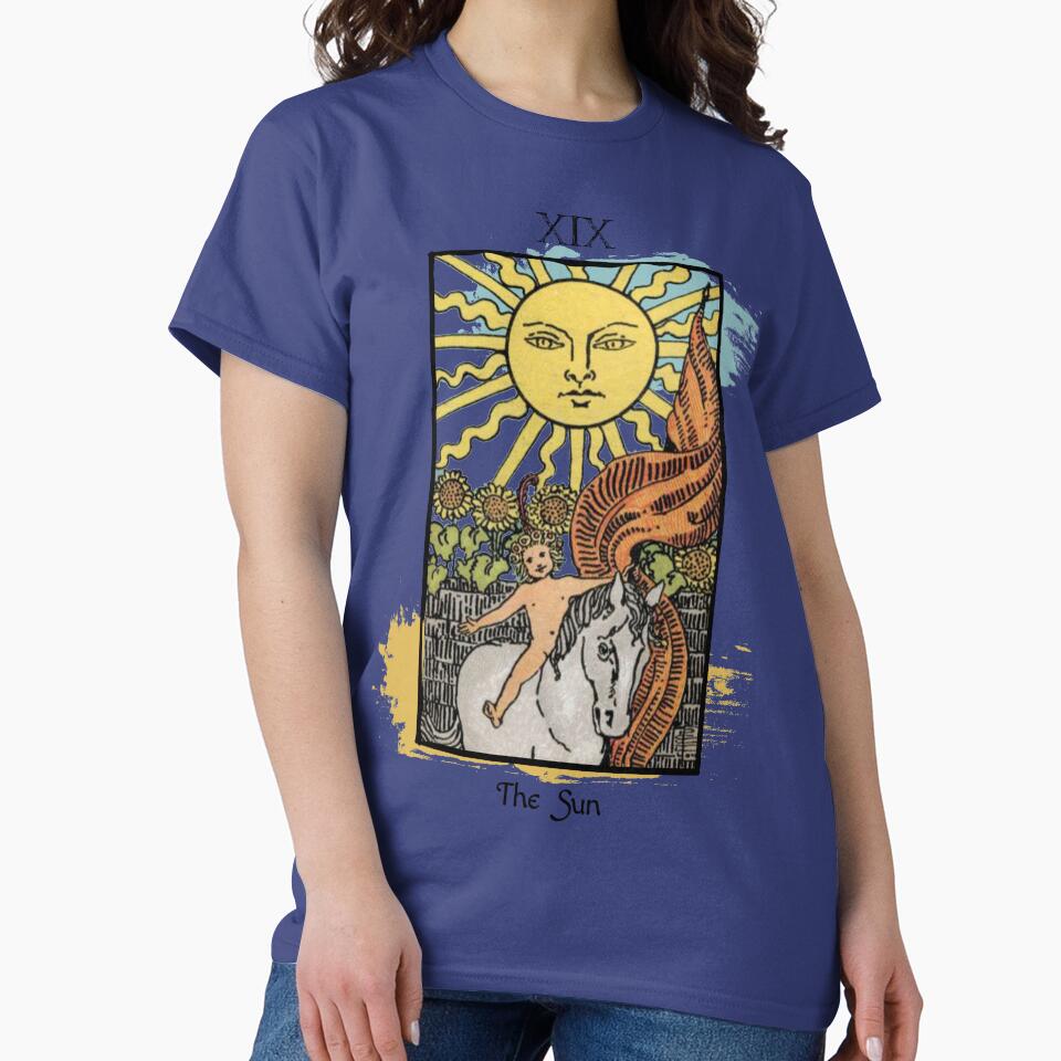 The Sun Tarot Arcana Design T-shirt - Image 4