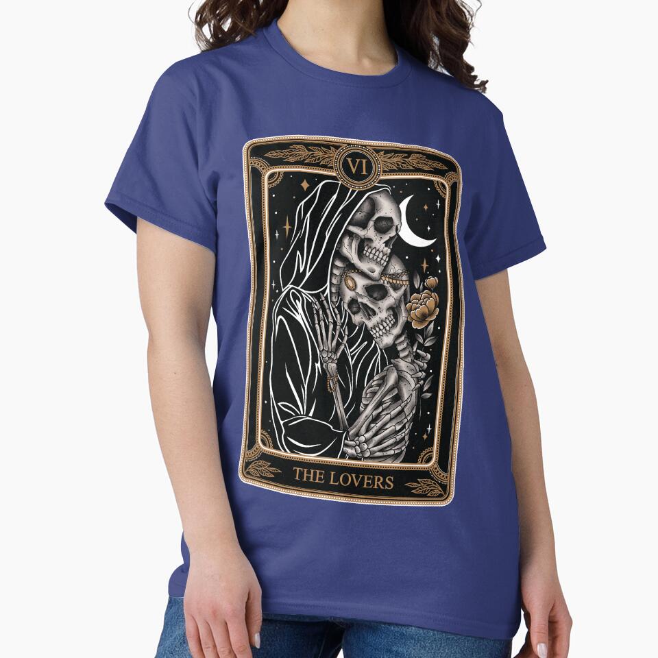 The Lovers Tarot Tattoo Art T-shirt - Image 4