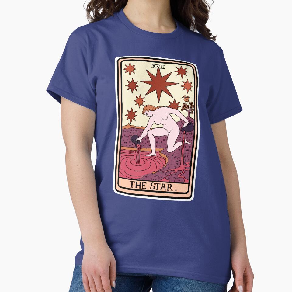 The Star Tarot Cosmic Design T-shirt - Image 4
