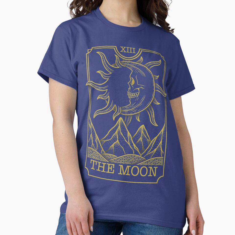 The Moon Tarot Mystic Design T-shirt - Image 4