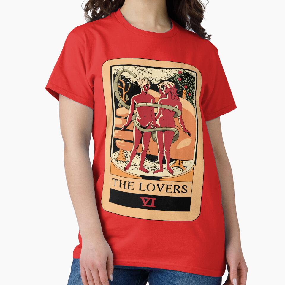 The Lovers Tarot Mystic Design T-shirt - Image 5