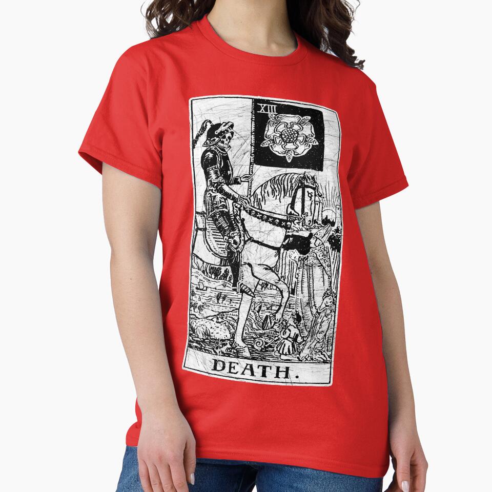 Death Major Arcana Occult Tarot Design T-shirt - Image 5