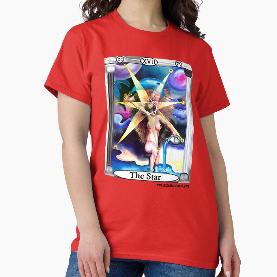 The Star Naked Tarot Design T-shirt