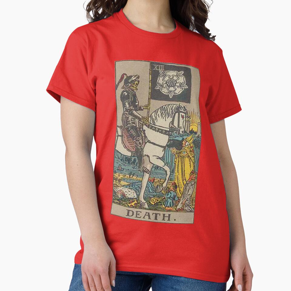 Death Tarot Mystic Arcana Design T-shirt
