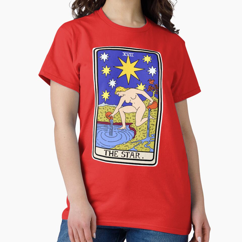 The Star Tarot Celestial Design T-shirt - Image 5