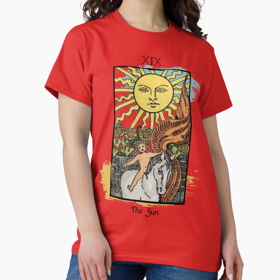 The Sun Tarot Arcana Design T-shirt - Image 5