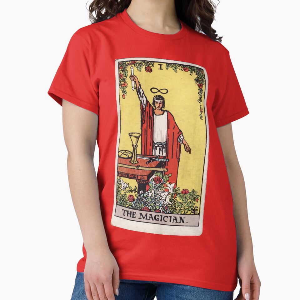 The Magician Tarot Mystic Design T-shirt - Image 5