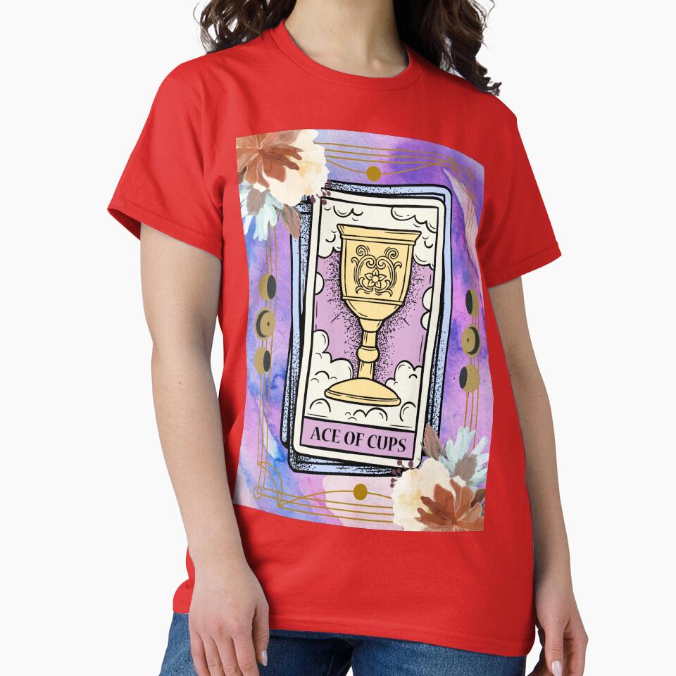 Ace Of Cups Mystic Design T-shirt - Image 5