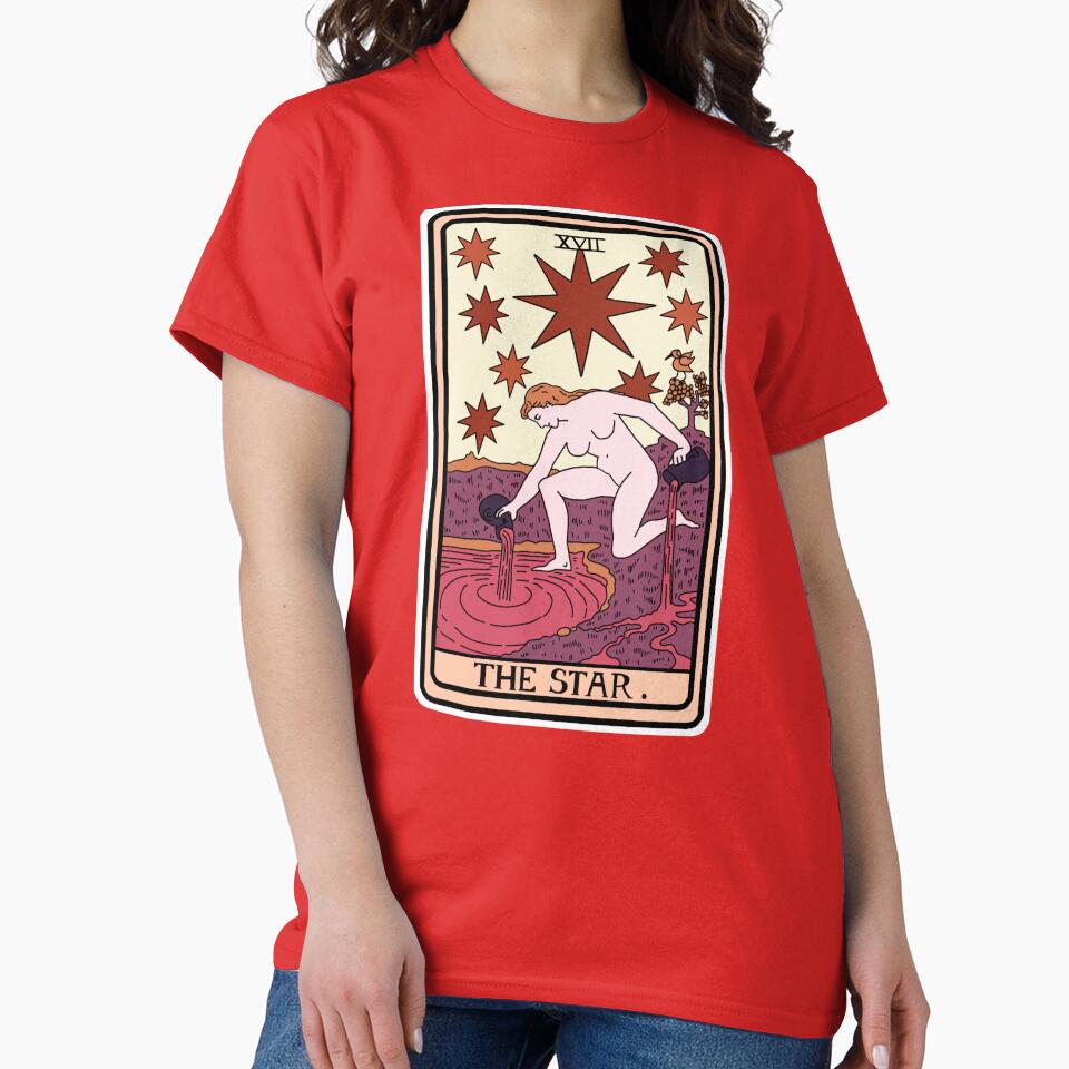 The Star Tarot Cosmic Design T-shirt - Image 5