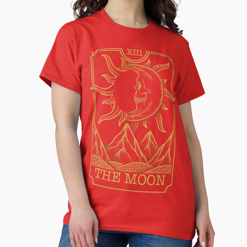 The Moon Tarot Mystic Design T-shirt - Image 5