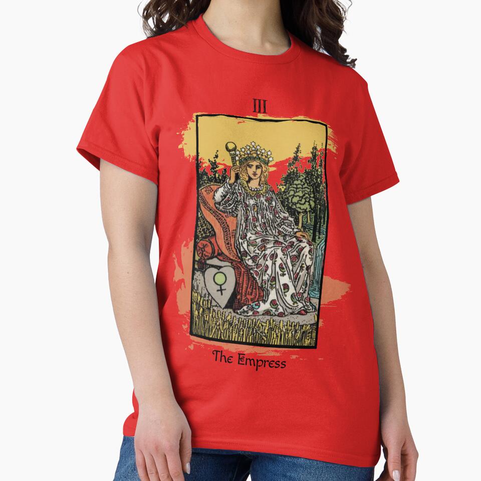 The Empress Tarot Arcana Design T-shirt - Image 5
