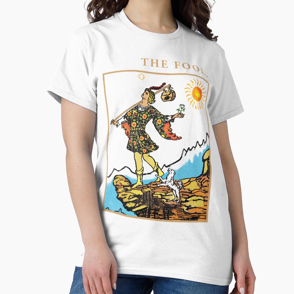 The Fool Tarot Arcana Design T-shirt - Image 2